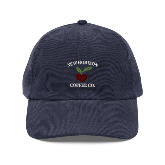 Vintage New Horizon Coffee Corduroy Cap